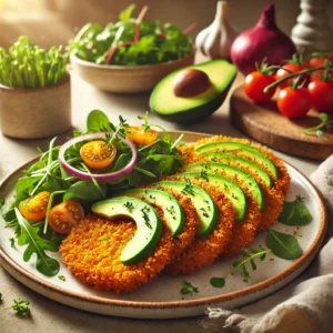 Knapperige Avocado-“Schnitzels” met Volkoren Paneer
