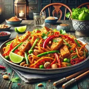 Pittige Kip Pad Thai met Volkoren Noedels