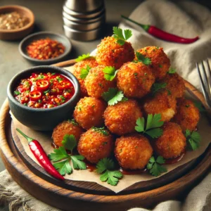 Pittige Kipbites met Chilisaus