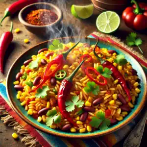 Pittige Taco-Orzo met Mais & Bonen
