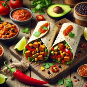 Pittige Vegan Burrito’s met Jackfruit