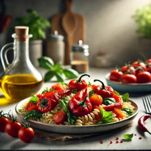 Geroosterde Paprika Orzo-salade