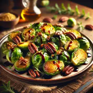 Geroosterde Spruitjes met Balsamico en Pecannoten