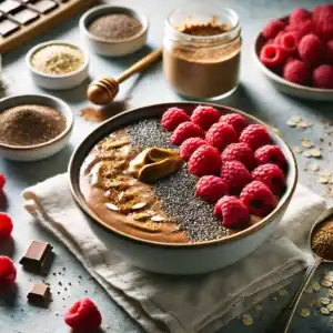 Gezonde Choco-Overnight Oats met Frambozen