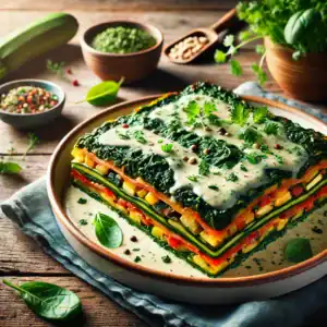 Groentelasagne met Spinazie en Cashewroom