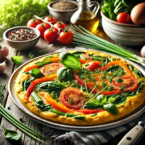 Groenteomelet met Verse Kruiden