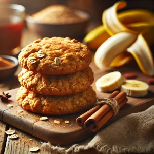 Havermoutkoekjes met banaan en kaneel