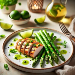 Kipfilet met Groene Asperges en Limoendressing