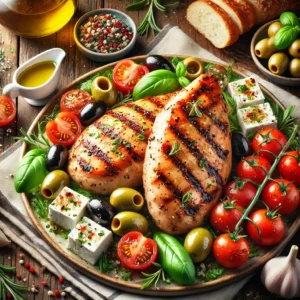Mediterraanse Kipfilet met Olijven, Tomaten en Fetakaas