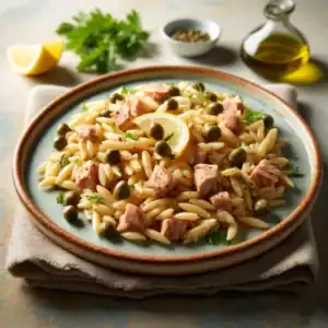 Orzo met Tonijn & Kappertjes