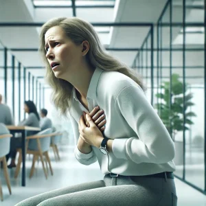 Paniekgevoel of onrust bij een versnelde hartslag