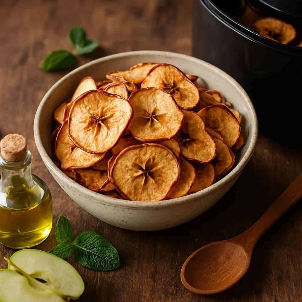 Airfryer appelchips