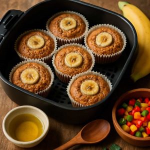 Airfryer bananenbrood muffins