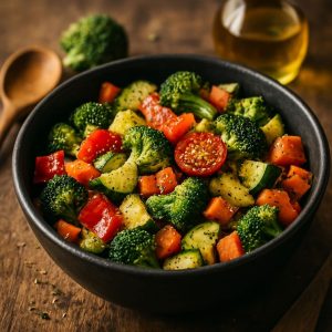 Airfryer groentemix met Italiaanse kruiden