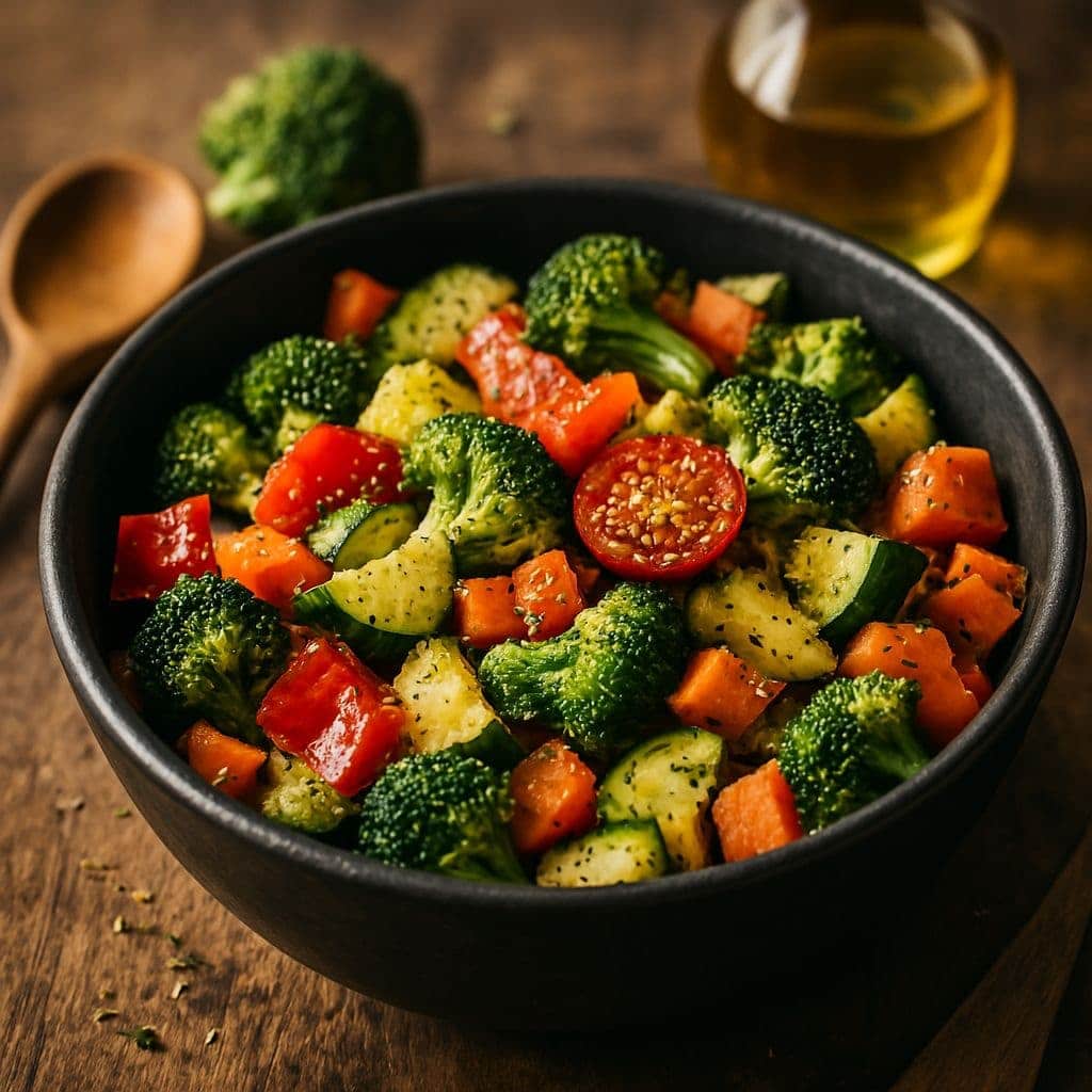 Airfryer groentemix met Italiaanse kruiden