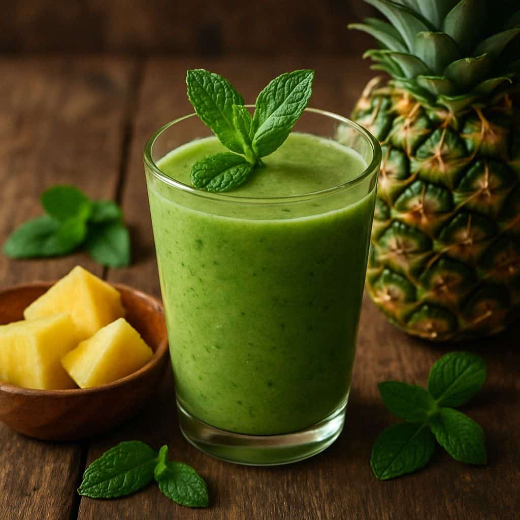 Ananas munt smoothie