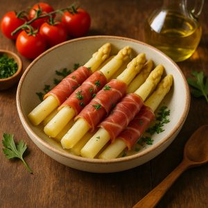 Asperges met parmaham