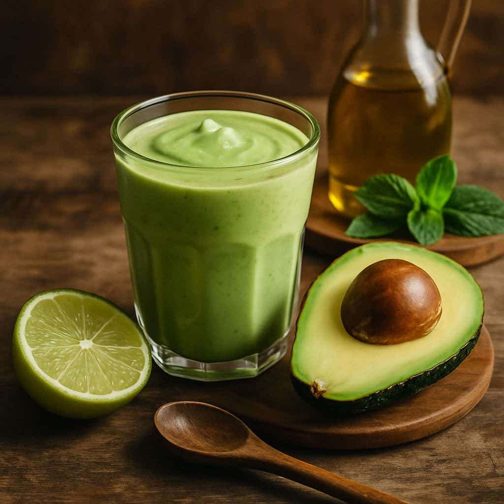 Avocado smoothie met limoen
