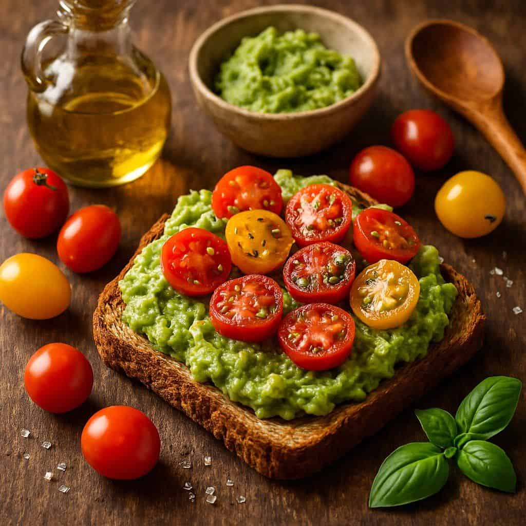 Avocado toast met cherrytomaatjes