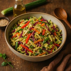 Aziatische koolsalade met sesamdressing