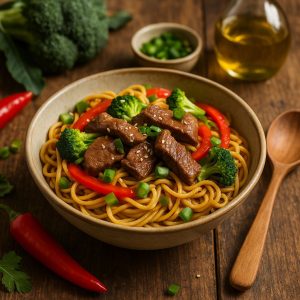 Aziatische rundvleesnoedels