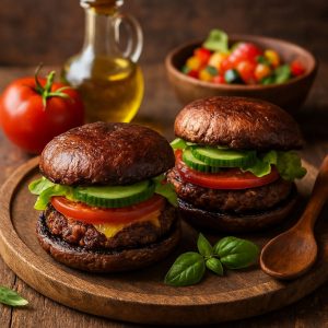 BBQ champignonburgers