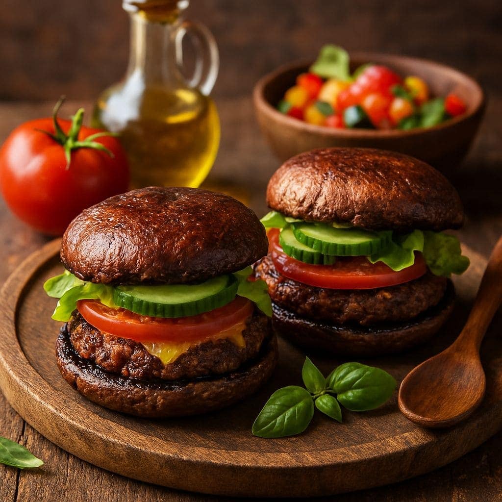 BBQ champignonburgers