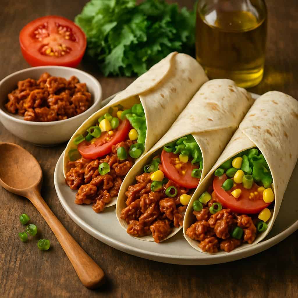 BBQ jackfruit wraps