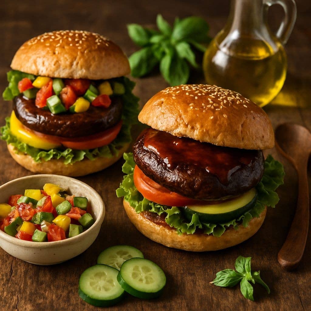 BBQ portobello burgers
