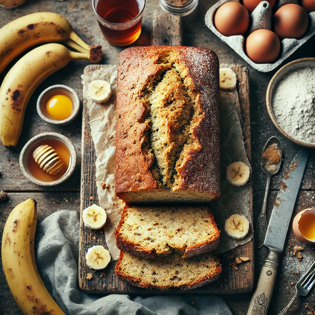 Bananenbrood zonder boter en suiker