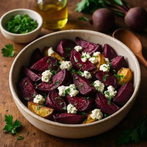 Bieten uit de oven met geitenkaas