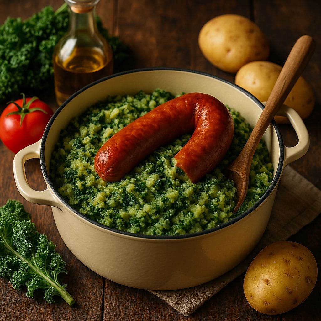 Boerenkoolstamppot uit de Dutch oven