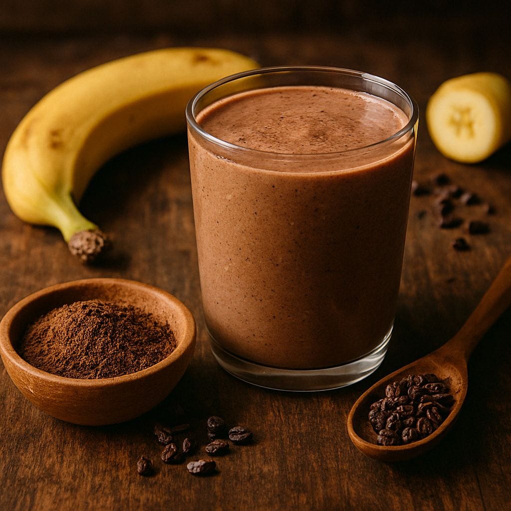 Cacao banaan smoothie