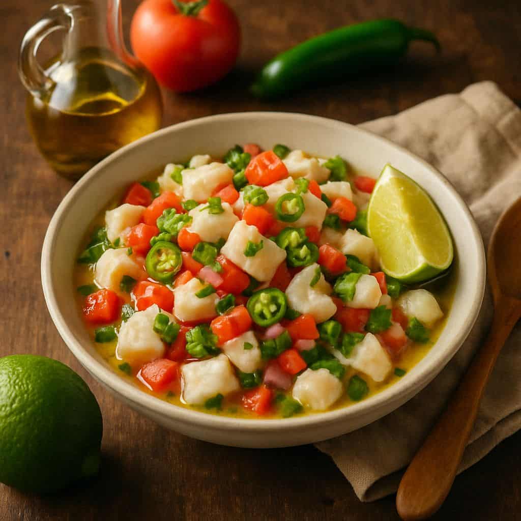 Ceviche van witvis