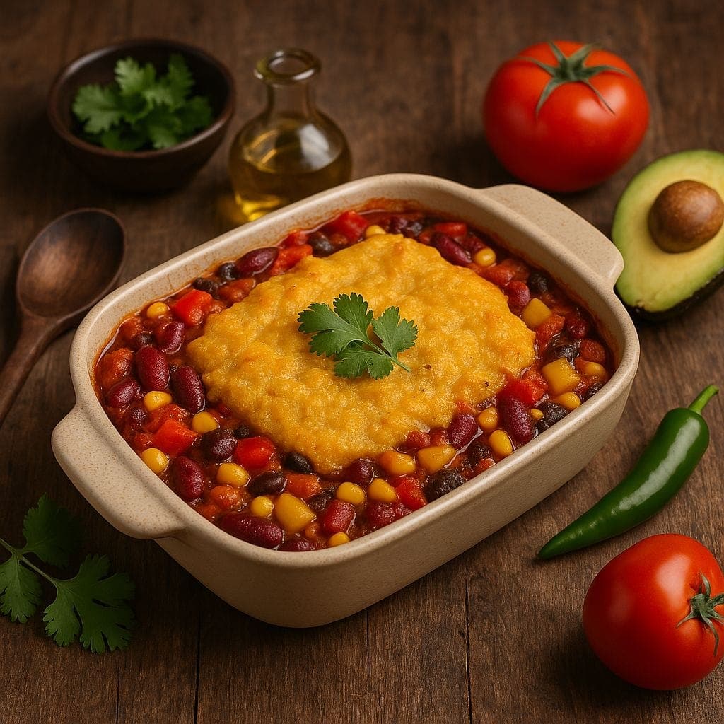 Chili sin carne ovenschotel