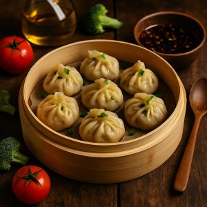 Chinese gestoomde dumplings