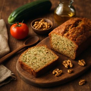 Courgettebrood met walnoten