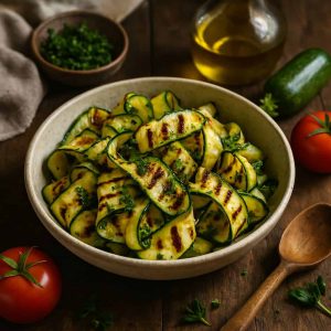 Courgettelinten van de BBQ