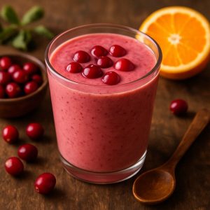 Cranberry sinaasappel smoothie