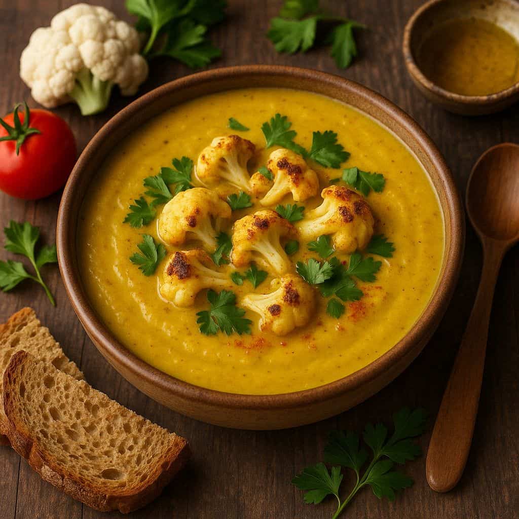 Curry bloemkoolsoep