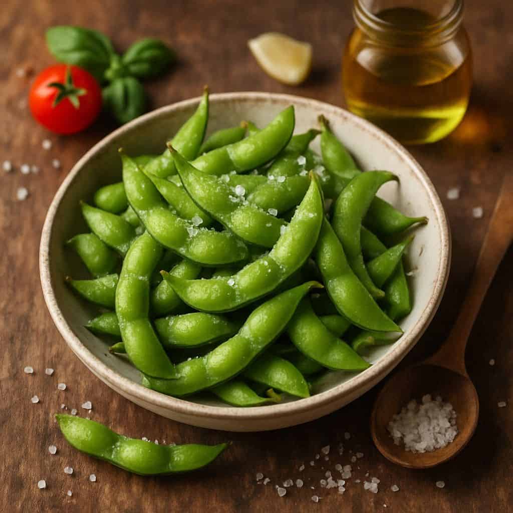 Edamame boontjes met zeezout