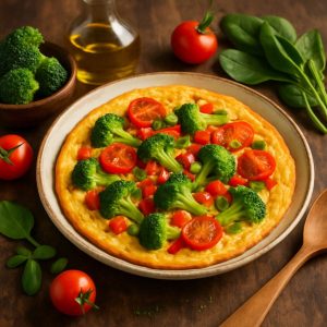 Eiwitrijke omelet met groenten