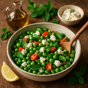 Erwten salade met munt en feta