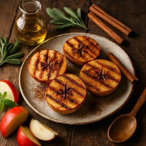 Gegrilde appel met kaneel