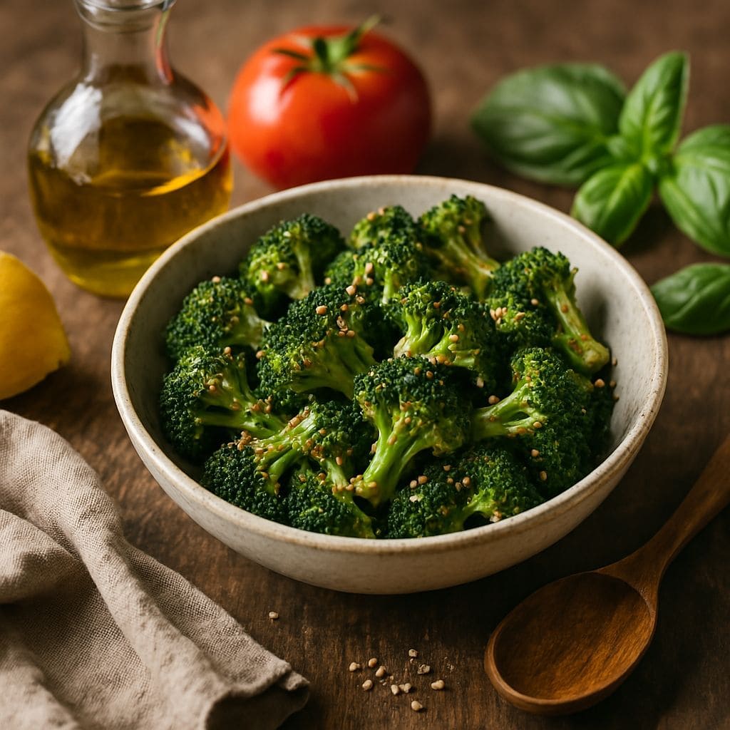 Gegrilde broccoli met sesam