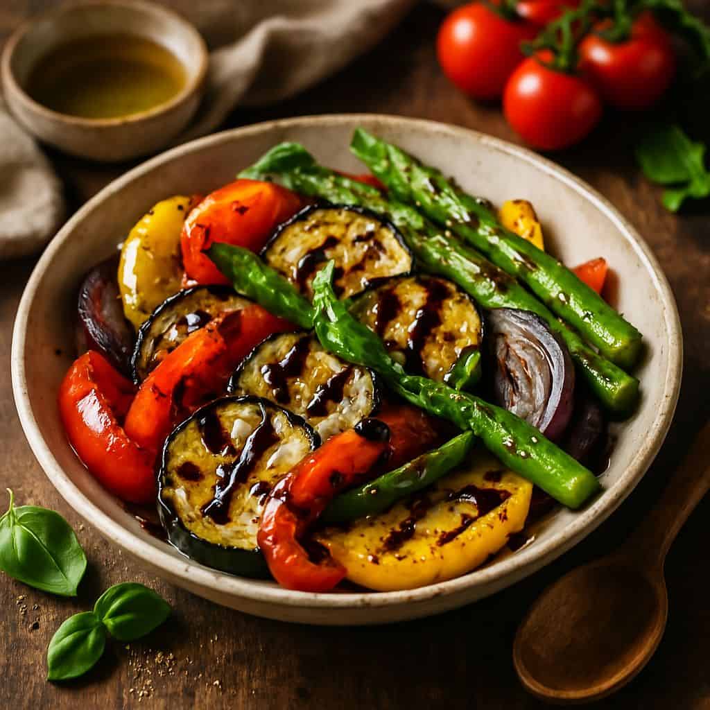 Gegrilde groenten met balsamico