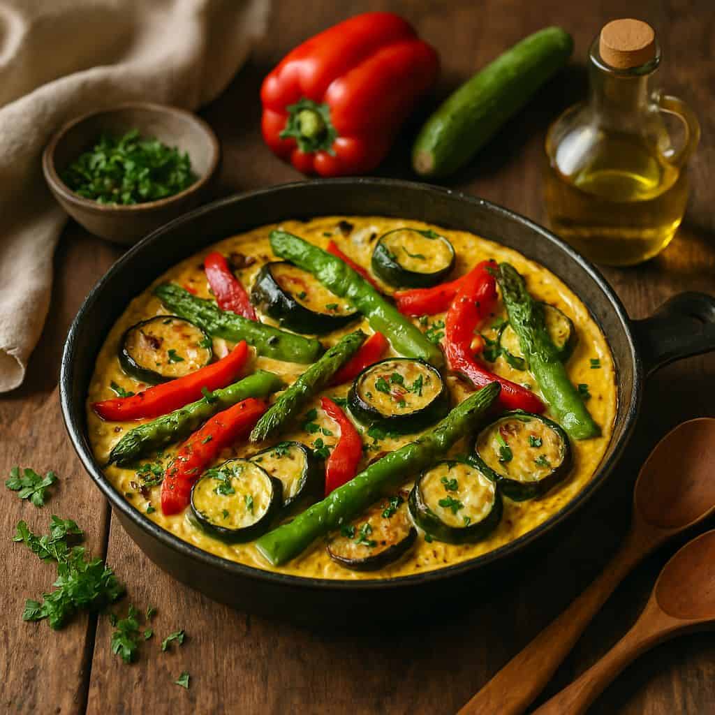 Gegrilde groentenfrittata