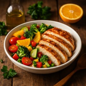 Gegrilde kipfilet met sinaasappel