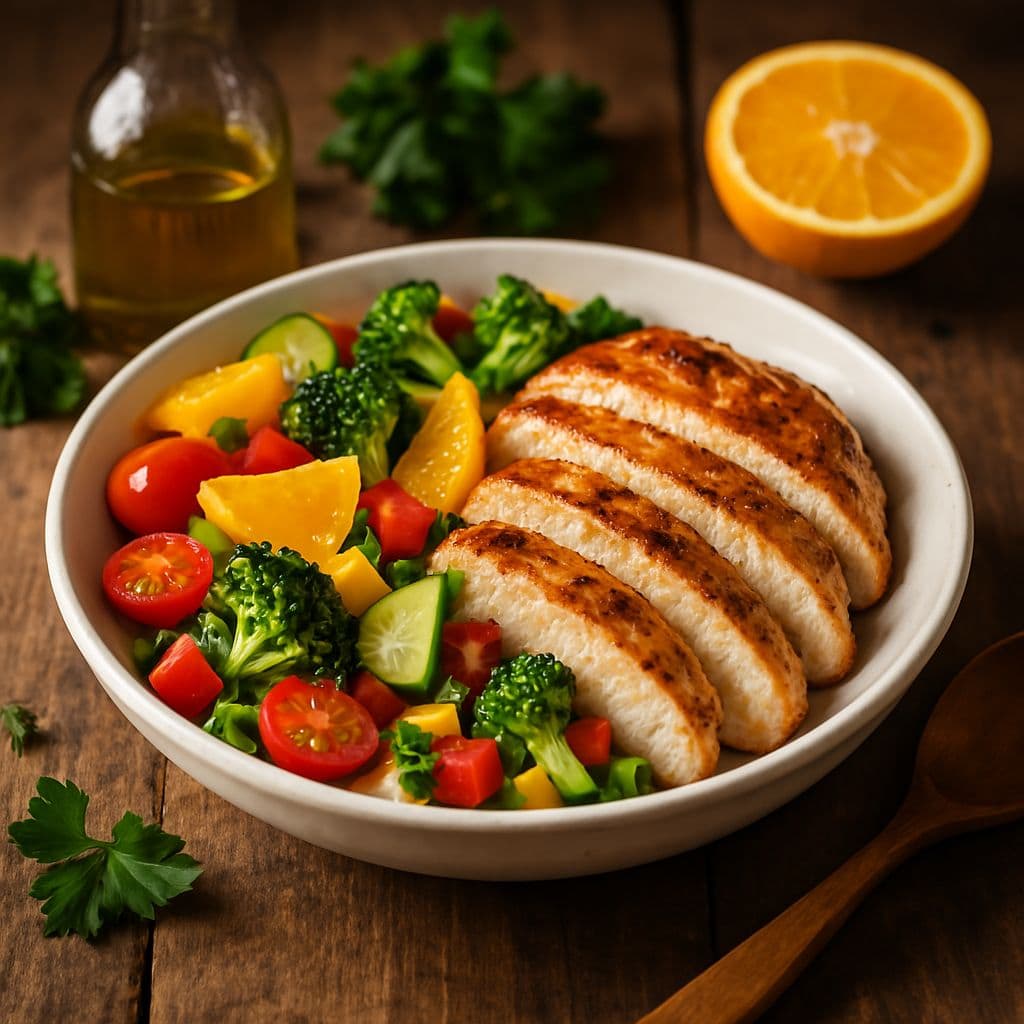 Gegrilde kipfilet met sinaasappel