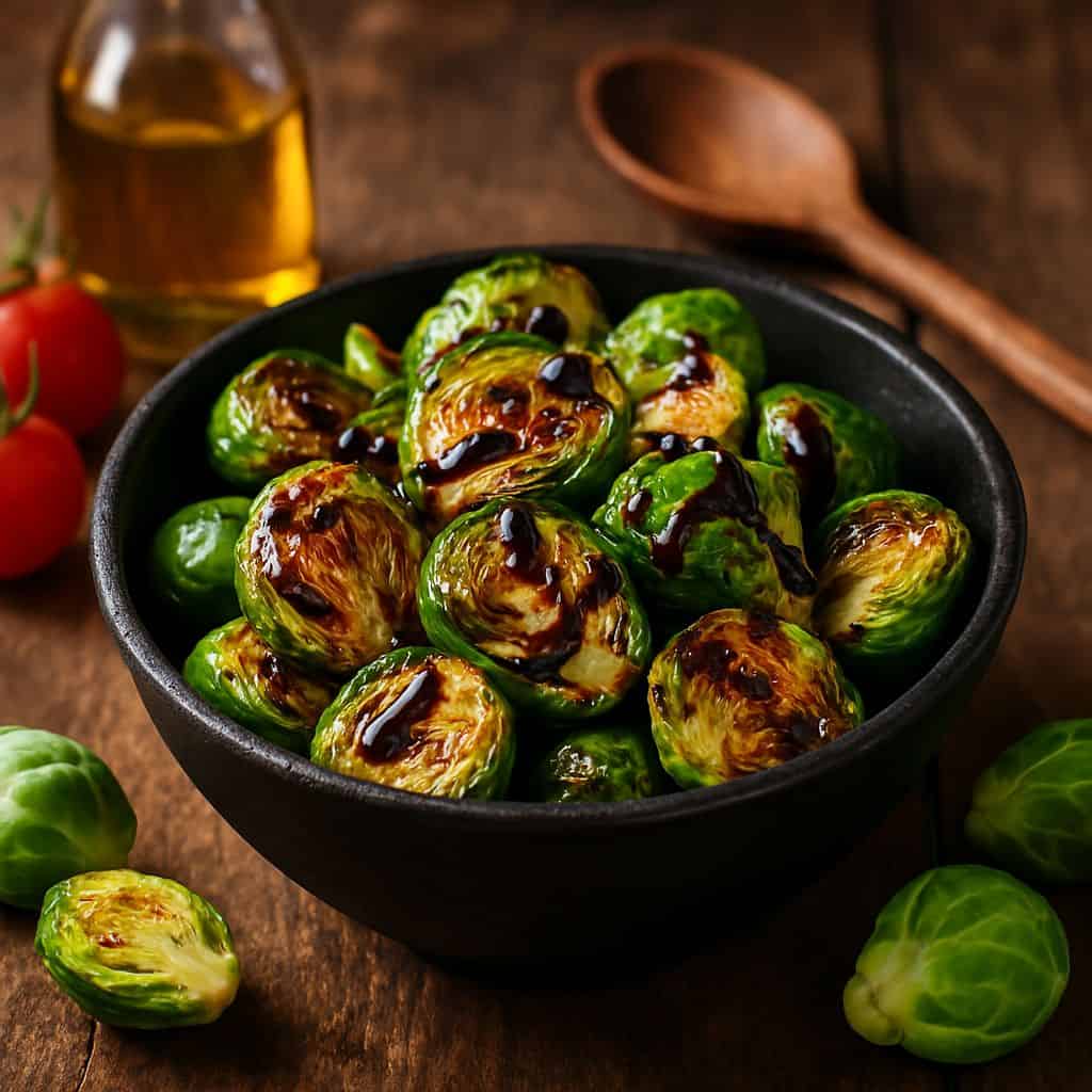 Gegrilde spruitjes met balsamico